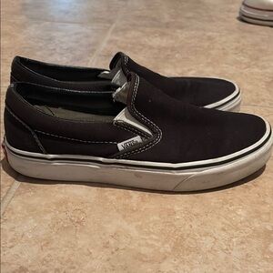 Vans Black Slip-On Sneakers
